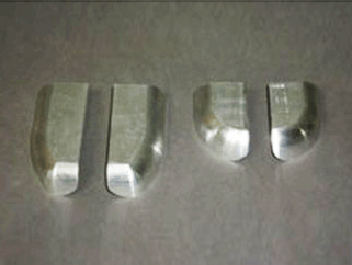 鋁制件去氧化皮、啞光處理前后